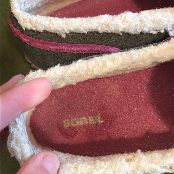 Sorel Women's Moccasins - Pink and Green - Picture 2 of 8
